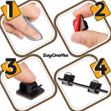 50 pcs Self Adhesive Cable Clips - Desk Cable Management Clips with Strong Adhesive Tapes – Wire Clips Cord Organizer for Home, Office and Car (Black - 50 Pack)