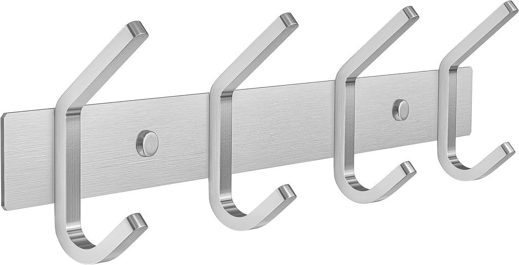 Coat Hanger Wall Mount Grey Brushed Nickel Wall Heavy-Duty